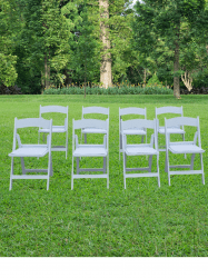 WHITE RESIN CHAIRS